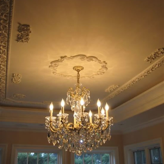 Architectural Detailing Dining Room Ceiling