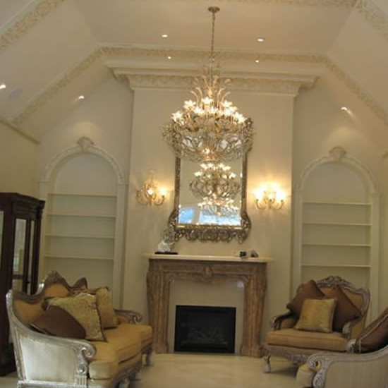 Elegant Makeover Stenciled with Champagne Silver and Pale Gold 2