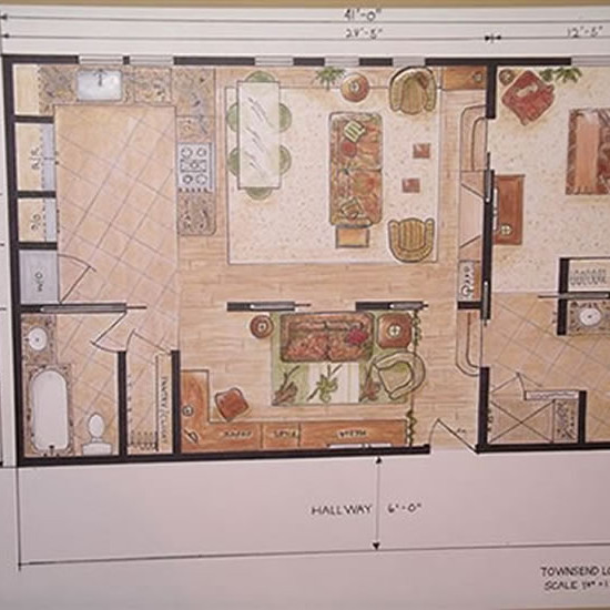 Start with a well-drafted, rendered design plan